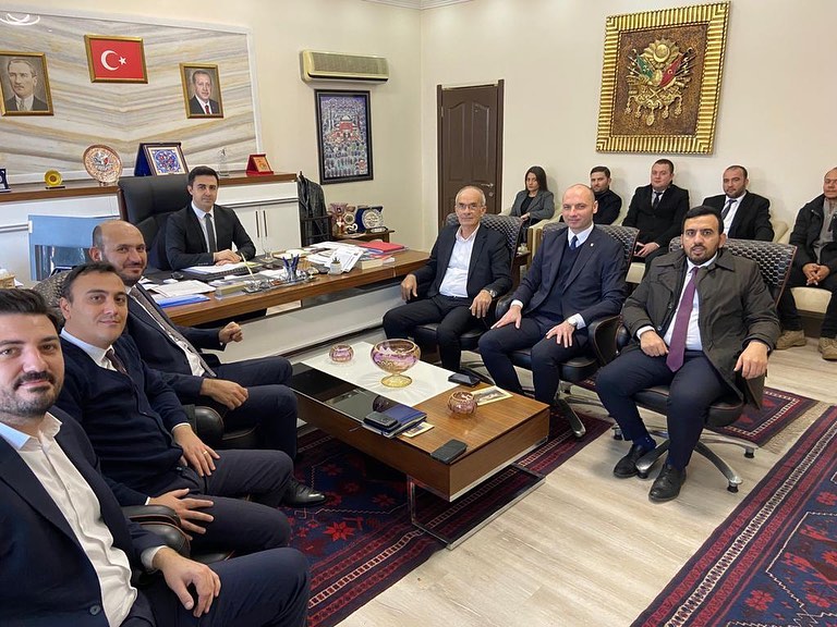 Kaymakamımız Koray ÇELİK'e Makamında Ziyaret
